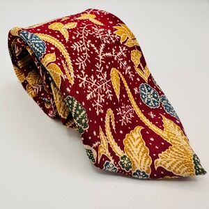 BOSS Hugo Boss Men Silk Batik Floral Jacquard Necktie Italy